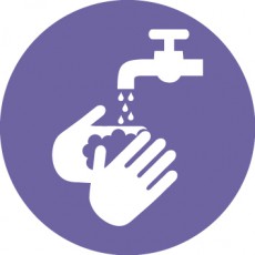 Waschen Sie Ihre Hände regelmäßig mit Wasser und Seife