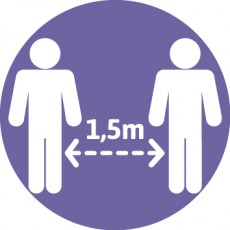 Mantenga 1,5 m de distancia