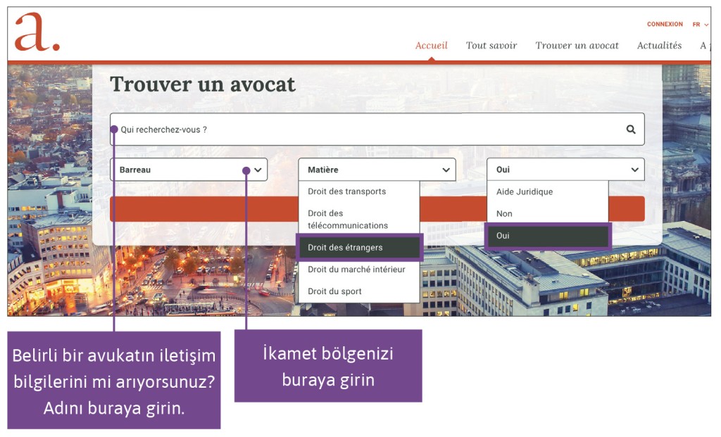 Kontaktet e Zyrës së Ndihmës Ligjore në Belgjikë